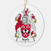 Searle Family Crest Keramisch Ornament (Links)