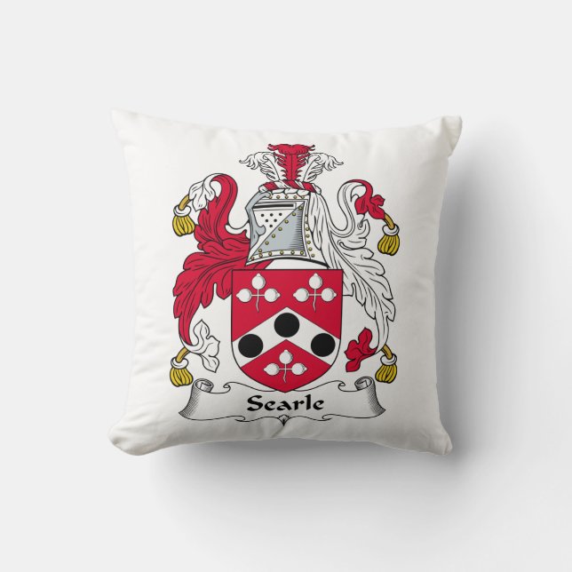 Searle Family Crest Kussen (Voorkant)
