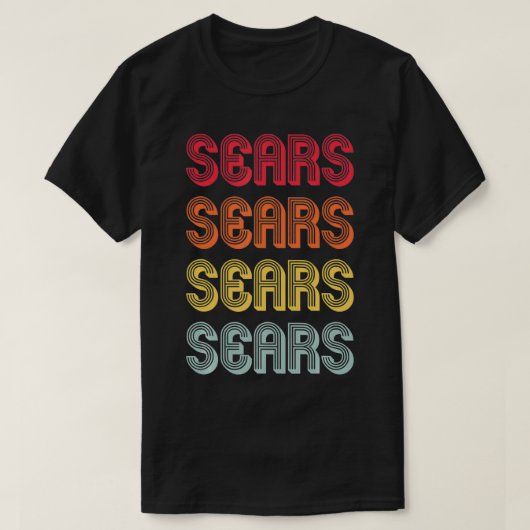 SEARS Gift Surname Funny Retro 80's Birthda T-shirt (Design voorkant)