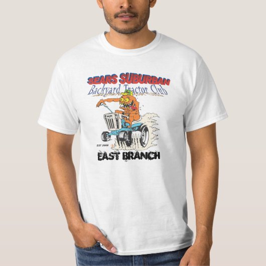 Sears Suburban Backyard Tractor East Branch T-shirt (Voorkant)
