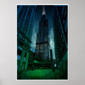 Sears Tower Architecture Tekening Poster (Voorkant)