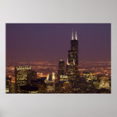 Sears Tower Evening Poster (Voorkant)