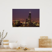 Sears Tower Evening Poster (Keuken)