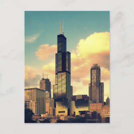 Sears Tower / Willis Tower Briefkaart - Sunset
