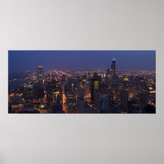 Sears-towerpanoramiek Poster (Voorkant)