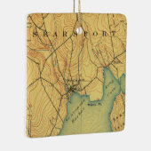 Searsport Maine Map 1915 Keramisch Ornament (Rechts)