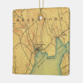 Searsport Maine Map 1915 Keramisch Ornament (Links)