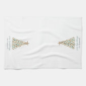 "Seas & Greetings" Kust Oester Kerstboom Theedoek (Horizontaal)