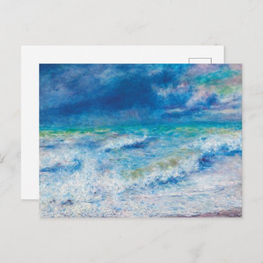 Seascape (1897) van Pierre-Auguste Renoir Briefkaart (Voorkant / Achterkant)