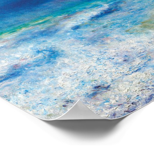 Seascape (1897) van Pierre-Auguste Renoir Poster (Hoek)