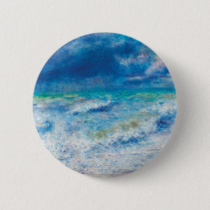 Seascape (1897) van Pierre-Auguste Renoir Ronde Button 5,7 Cm
