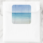 Seascape 1984 vierkante sticker (Tas)