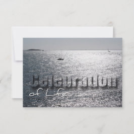 Seascape 1 Viering van het leven Memorial Service Kaart