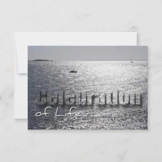 Seascape 1 Viering van het leven Memorial Service Kaart (Voorkant)