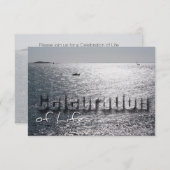 Seascape 1 Viering van het leven Memorial Service Kaart (Voorkant / Achterkant)
