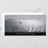 Seascape 2 Moderne sympathie Bedankkaart (Voorkant / Achterkant)