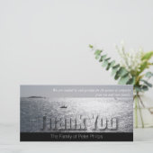 Seascape 2 Moderne sympathie Bedankkaart (Staand voorkant)