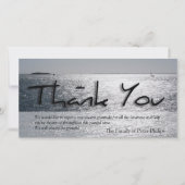 Seascape 4 Moderne sympathie Bedankkaart (Voorkant)