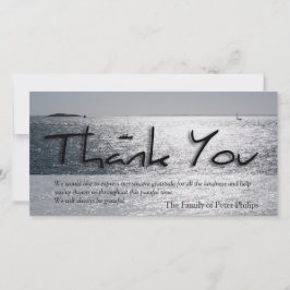 Seascape 4 Moderne sympathie Bedankkaart