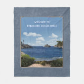 Seascape (aanpasbaar) fleece deken (Voorkant)