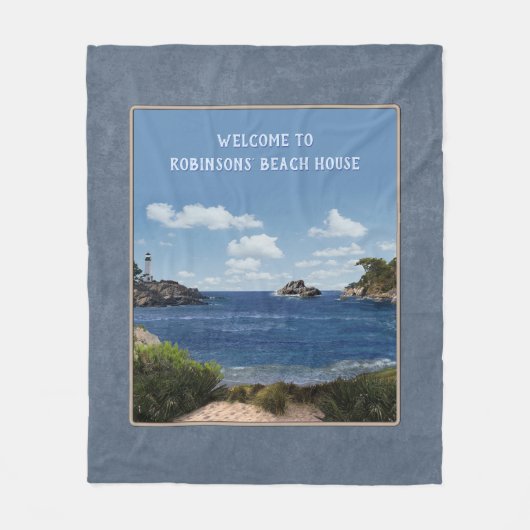 Seascape (aanpasbaar) fleece deken (Voorkant)