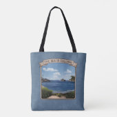 Seascape (aanpasbaar) tote bag (Achterkant)