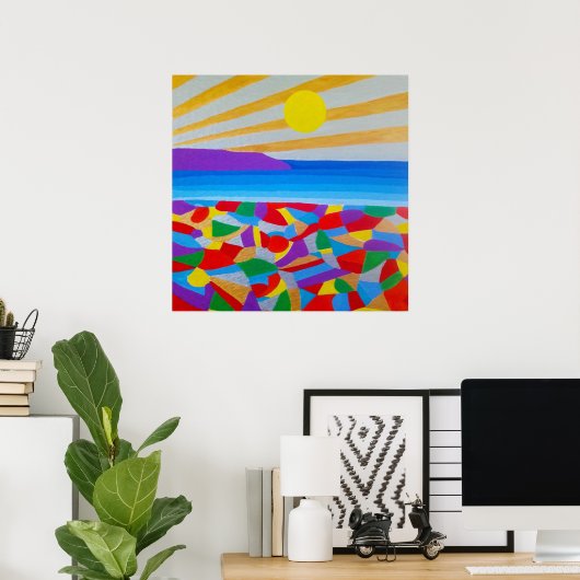 Seascape Acrylic Fine Art Poster (Thuiskantoor)