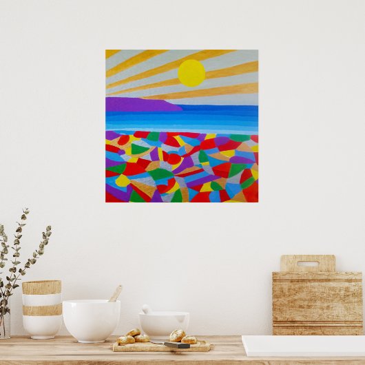 Seascape Acrylic Fine Art Poster (Keuken)