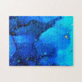 Seascape Alcohol Ink Abstract Legpuzzel (Horizontaal)