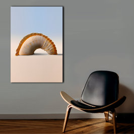 Seascape Arch - Moderne Seashell Wall Art Canvas Afdruk