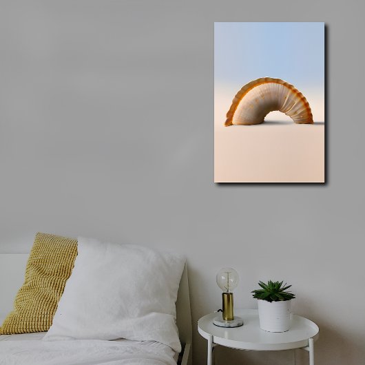Seascape Arch - Moderne Seashell Wall Art Canvas Afdruk