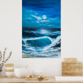 Seascape art op poster (Keuken)