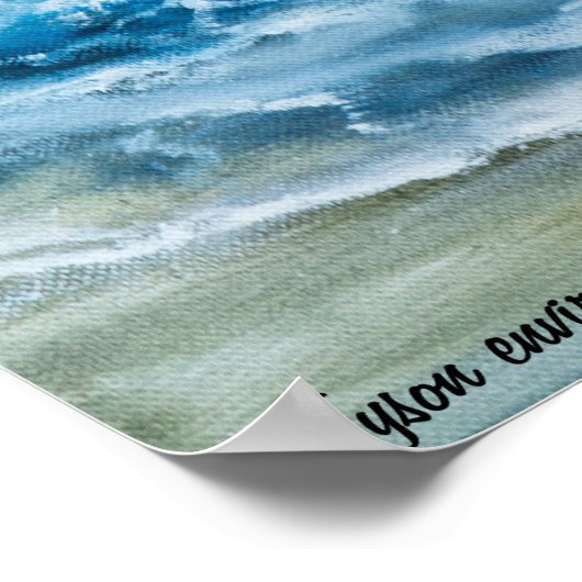 Seascape art op poster (Hoek)