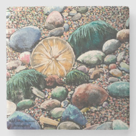 SEASCAPE BEACH Scene Stenen Onderzetter