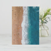 SEASCAPE BEACH SHELLS ZOMERVAKANTIE FEESTDAGENKAART (Staand voorkant)