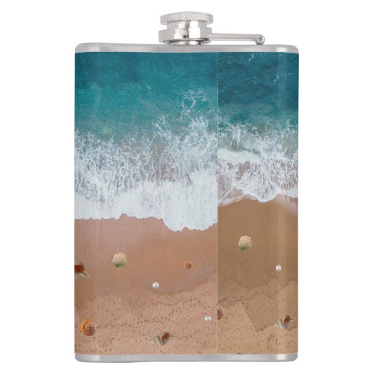 SEASCAPE BEACH SHELLS ZOMERVAKANTIE HEUPFLES (Achterkant)