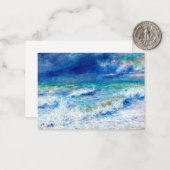 Seascape, beroemd schilderij van Renoir Notitiekaartje (Voorkant / Achterkant in situ)