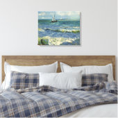 Seascape bij Les Saintes-Maries-de-la-Mer Canvas Afdruk (Insitu (Slaapkamer))
