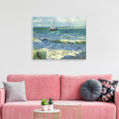 Seascape bij Les Saintes-Maries-de-la-Mer Canvas Afdruk (Insitu (Woonkamer))