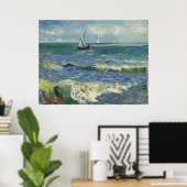 Seascape bij Les Saintes-Maries-de-la-Mer Poster (Thuiskantoor)