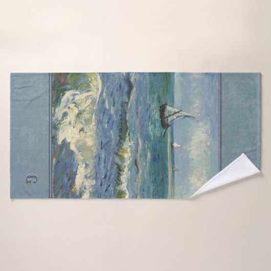 Seascape bij Saintes-Maries de la Mer door van Gog Badhanddoek (Badhanddoek)