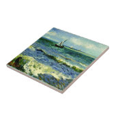 Seascape bij Saintes-Maries door van Gogh Tegeltje (Zijkant)
