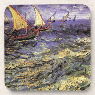 Seascape bij Saintes Maries door Vincent van Gogh Bier Onderzetter
