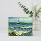 Seascape bij Saintes-Maries door Vincent van Gogh Briefkaart (Staand voorkant)