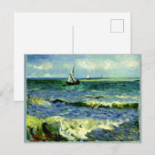 Seascape bij Saintes-Maries door Vincent van Gogh Briefkaart (Voorkant / Achterkant)