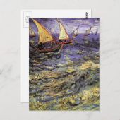 Seascape bij Saintes Maries door Vincent van Gogh Briefkaart (Voorkant / Achterkant)