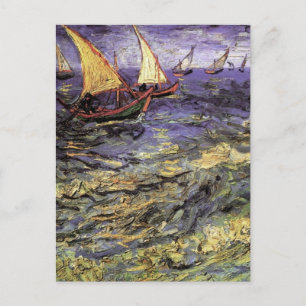 Seascape bij Saintes Maries door Vincent van Gogh Briefkaart