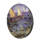 Seascape bij Saintes Maries door Vincent van Gogh Dartbord (Voorkant Rechts)