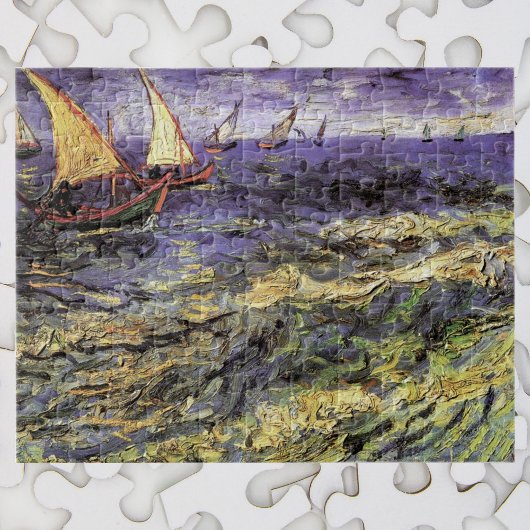 Seascape bij Saintes Maries door Vincent van Gogh Legpuzzel