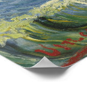 Seascape bij Saintes Maries door Vincent van Gogh Poster (Hoek)